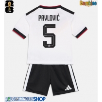 Maglie da calcio Germania Aleksandar Pavlovic #5 Prima Maglia Bambino Mondiali 2026  Manica Corta + Pantaloni corti)